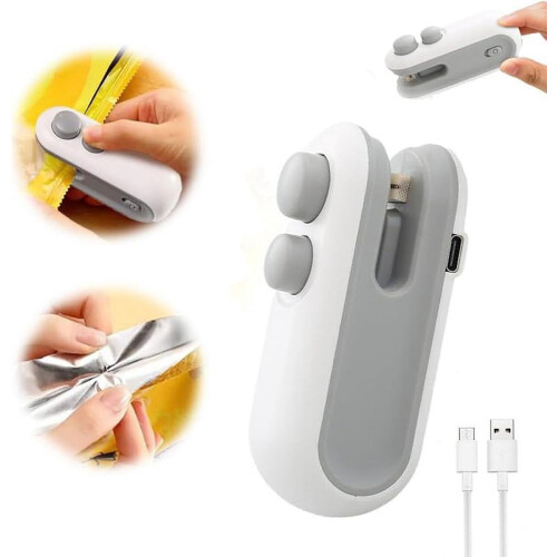 Mini Bag Sealer USB Rechargeable Portable Heat Seal Tool