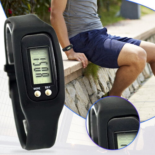LCD Pedometer Watch for Kids Silicone Band 1 Pack