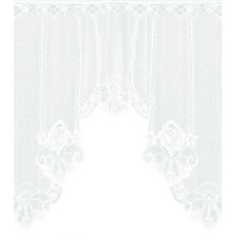 Floral lace sheer curtain valance vintage embroidery
