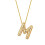 Bubble Letter Necklace Balloon Initial Pendant 1pc 1