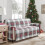 Capa para móveis Levtex Spencer Plaid, tamanho pequeno (103 x 76 polegadas). 3