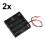 Portabatterie per 4 batterie AA con clip a molla 1