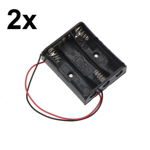 Carcasă suport pentru 2 baterii AA din plastic de 4,5 V