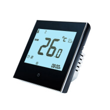 Programmeerbare thermostaat voor vloerverwarming, slimme touchscreen thermostaat (alleen verwarming) voor vloerverwarming (95-240V).