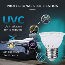 Meiiso UV Disinfection Lamp E27 72LED 110V 1 Pack