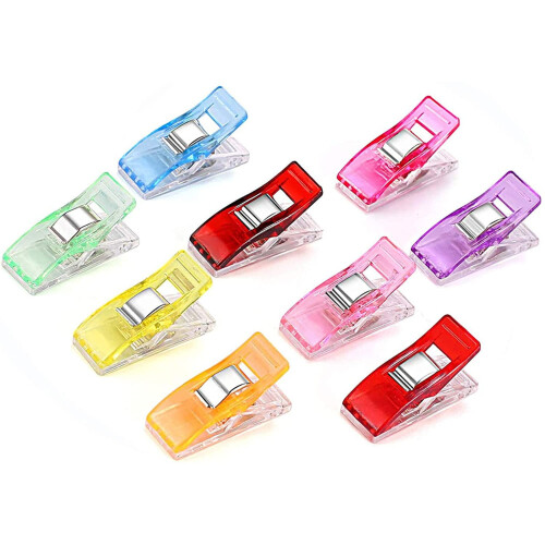 Sewing Clips Multicolor 20 pcs 2.7 x 1.0 x 1.5 cm