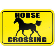 Horse Crossing Sign Warning Sign 1 Piece
