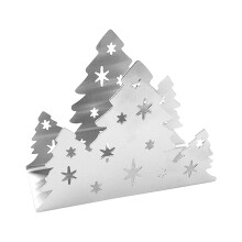 Stainless Steel Napkin Ring Christmas Tree Decoration