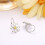 Jstyle 925 Sterling Silver Flower Leverback Earrings 4