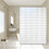 White Polyester Shower Curtain Liner Machine Washable 8