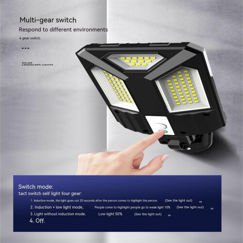 LED Solar Street Light Wall-Mounted 4.1W High Brightness 1