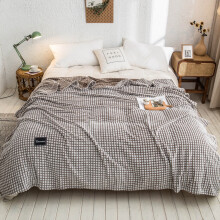 JeashCHAT flannel fleece throw blanket 59x78.75 in coffee