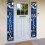 60th Birthday Banner Blue Silver Door Hanging 3