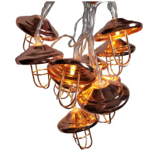 Iron Rose Gold Lampshade for LED String Lights 6ft