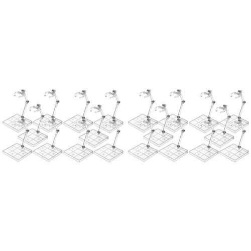 20pcs Clear Action Figure Stand,Display Holder Base Doll Model Figure Support Stand Doll Model Support Stand