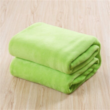 Meiiso fleece blanket throw green 50x60 inches