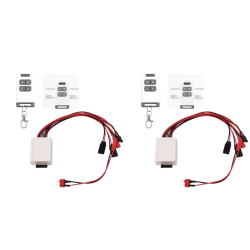 2X RC Car Winch Control Wireless Remote Controller Receiver for 1:10 RC Crawler Axial SCX10 D90  CC01