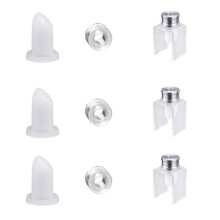 9 Stueck Set DIY 12.1mm Einfache Lippenstift Fuellrohr Birdmouth Silikonform Aluminiumring Einzigen Loch Halterung Hausgemachte Lippenstift Werkzeug