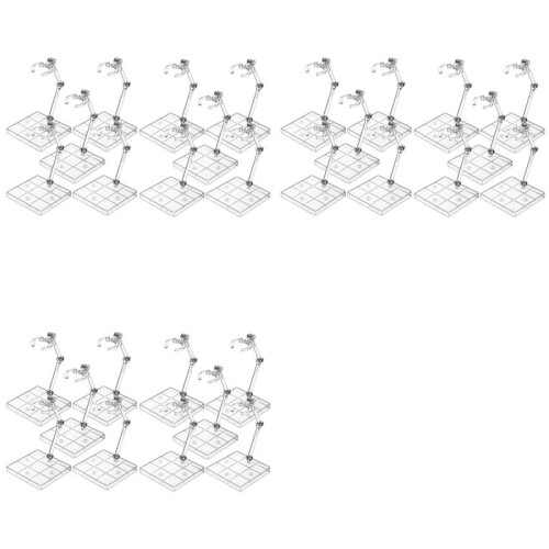 30pcs Clear Action Figure Stand,Display Holder Base Doll Model Figure Support Stand Doll Model Support Stand