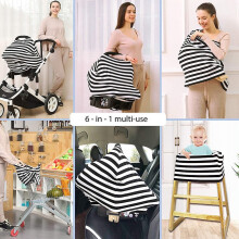 Baby Car Seat Cover Black Stripe Universal Fit