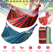 MDHAND Brazilian-style double hammock bed blue 79x59 in