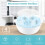 Sterilizzatore a vapore per microonde per 6 biberon 7