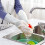 Roofei reusable dishwashing gloves white small 1