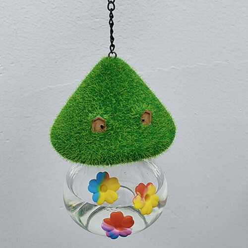 Homerr hanging hummingbird feeder mushroom shape large 2