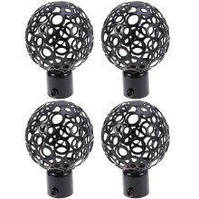 Masteelf curtain finials hollow design 4 pcs