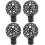 Masteelf curtain finials hollow design 4 pcs 1