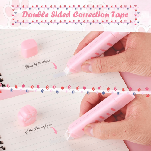 Ensemble de papeterie Kawaii Chat 6 pièces 2