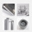 380ml vierkante draagbare waterfles A5 plat 4
