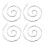 Spiral Knitting Needles Alloy 4 Pcs 1