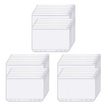 Binder Pockets A6 Size 6-Hole Zipper PVC 102 pcs