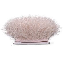 Ostrich feather trim ribbon black white multicolor 10m