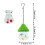 Homerr hanging hummingbird feeder mushroom shape large 5