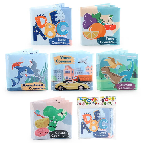 Vauvan kangaskirja dinosaurus valtameri ääni paperi koulutuslelu 2