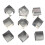 Clear Acrylic Square Blocks 1 inch 10 pcs 1
