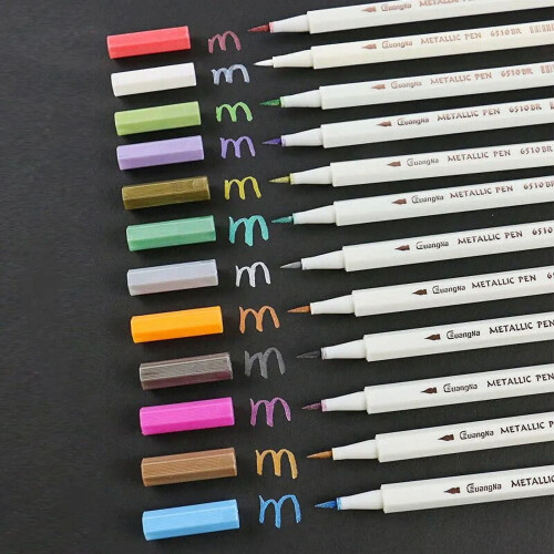 Metallic Marker Pen Medium Point 12 Colors