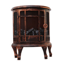 Electric fireplace stove with flame effect and LED night