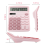 Calculator electronic cu energie solară, roz, 12 cifre 2