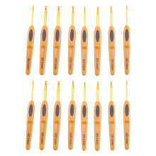 Crochet Hook Set Aluminum Alloy 16 Pieces