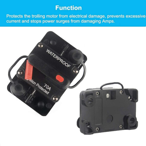 Interruttore automatico Levamdar 100A 12V-36V nero impermeabile 2