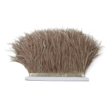 Ostrich feather trim ribbon black white brown 10m