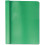 Clear Front Report Cover with Fasteners Letter Size Green 1