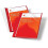 Leatherette report covers clear front red 10 pcs 1