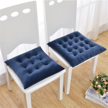 Square seat cushion with ties, solid color, thick non-slip