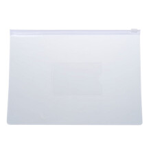 White A5 slider zip folder bags 20 pcs