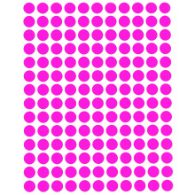 Kuninkaallisenvihreät pyöreät neonväriset koodaustarrat, 3/8" (0,375) tuumaa, 10 mm:n ympyrätarra - vaaleanpunainen fluoresoiva pistetarra -