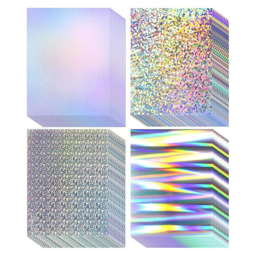 Holographic Cardstock Paper Mixed Colors44Sheets